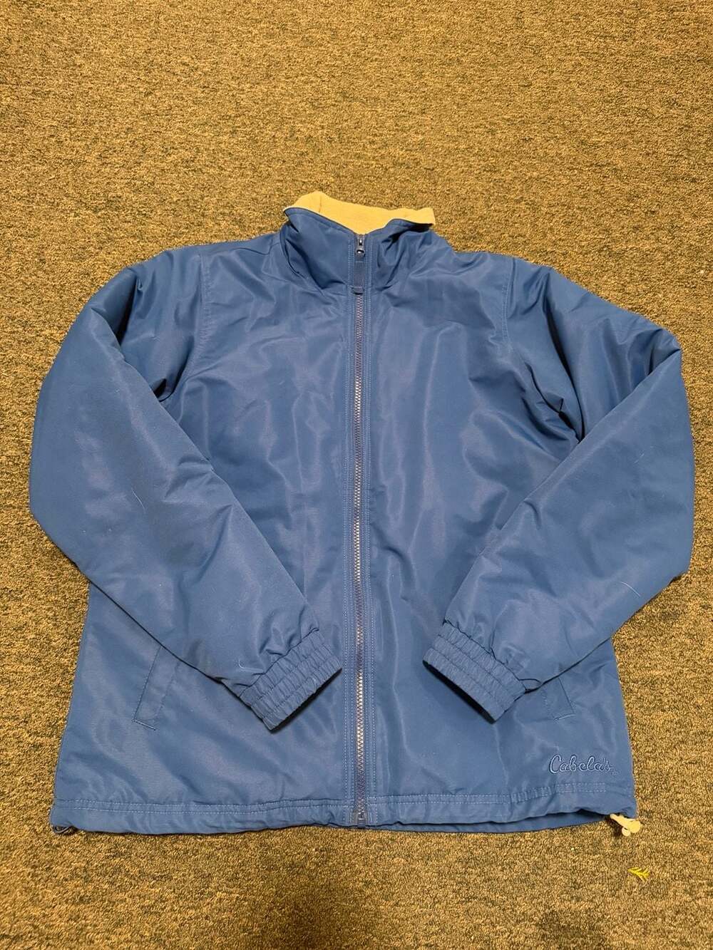 Cabela's Women's Blue Sherpa Fleece Lined Full Zip Utility Jacket Size Medium - Picture 1 of 7